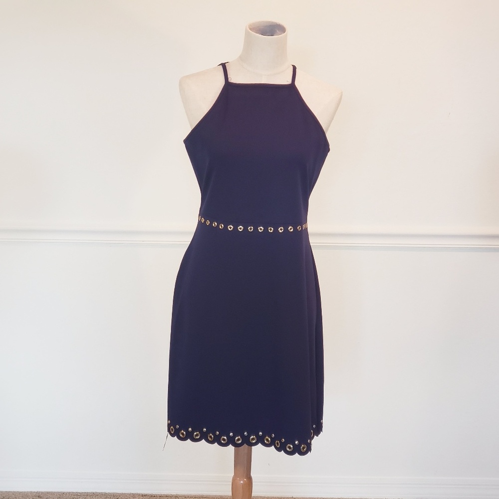Michael kors blue midi dress